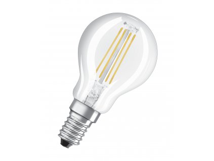 Sada 2x LED filamentová žárovka E14, P40, 4W, 470lm, 2700K, teplá bílá