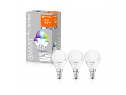 Sada 3x chytrá LED žárovka SMART+ WIFI, E14, P40, 5W, 470lm, 2700-6500K, teplá-studená bílá, RGB