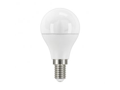 LED žárovka PLUS, E14, G45, 7,5W, 830lm, 6500K, studená bílá