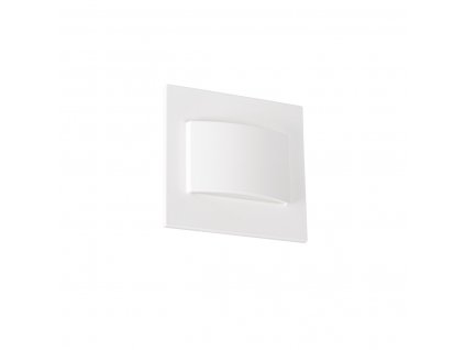 LED orientační schodišťové osvětlení ELINA, 1,5W, teplá bílá, hranaté, bílé