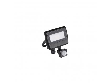 Venkovní LED nástěnný reflektor s čidlem ALERINO, 10W, denní bílá, černý, IP44