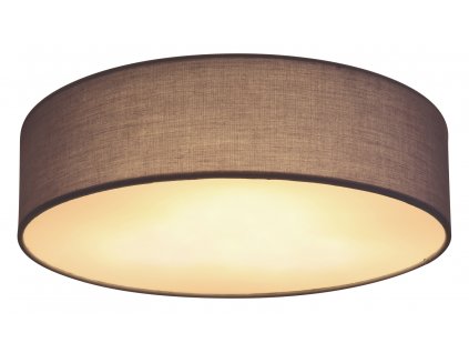 Stropní moderní LED osvětlení SANNA, 3xE27, 15W, 40cm, kulaté, antracitové