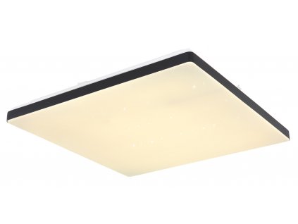 Inteligentní stropní LED osvětlení ULLY, 24W, TUYA, 49x49cm, hranaté, černé