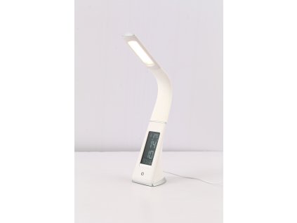 Stolní multifunkční stmívatelná LED lampa s displayem, 5W, bílá