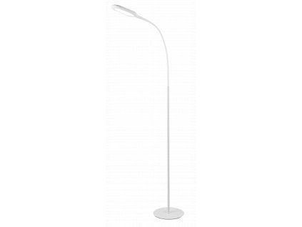 Stojací stmívatelná LED lampa, 10W, teplá-studená bílá, 140cm, bílá