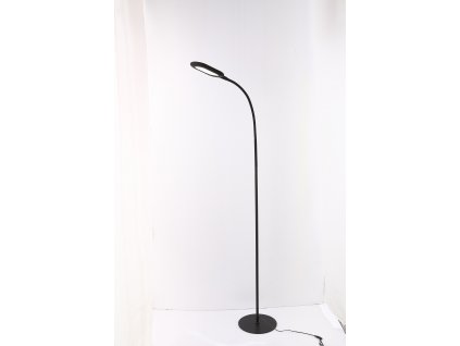Stojací stmívatelná LED lampa, 10W, teplá-studená bílá, 140cm, černá