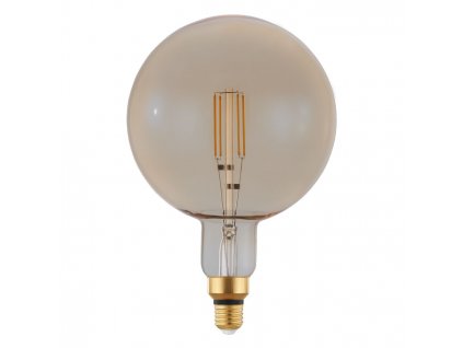 LED stmívatelná vintage žárovka, E27, G200, 4W, 400lm, 2200K, teplá bílá, jantarová