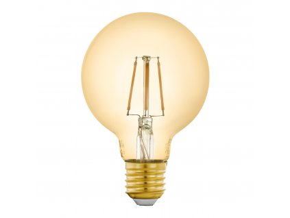 Chytrá LED žárovka LM-ZIG, E27, G80, 5,5W, 2200K, teplá bílá, jantarová