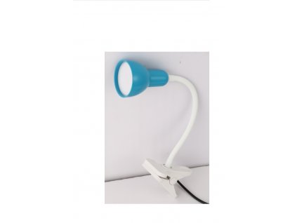 Stolní flexibilní LED lampa s klipem, 5W, teplá bílá, 31cm, modrá