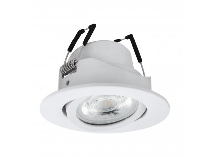 LED inteligentní zápustné světlo SALICETO-Z, 5W, teplá bílá-studená bílá, RGB, 90cm, kulaté, bílé