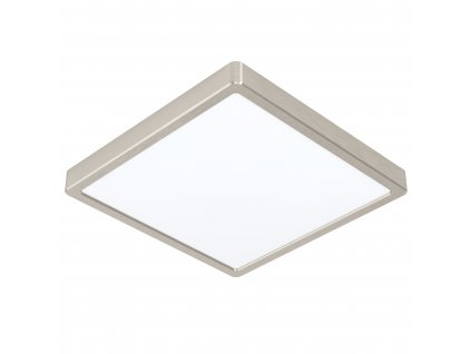 LED stropní chytré svítidlo FUEVA-Z, 19,5W, teplá bílá-studená bílá, 28x28cm, hranaté, stříbrné