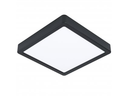 LED chytré stropní světlo do koupelny FUEVA-Z, 16,5W, 21x21cm, hranaté, černé