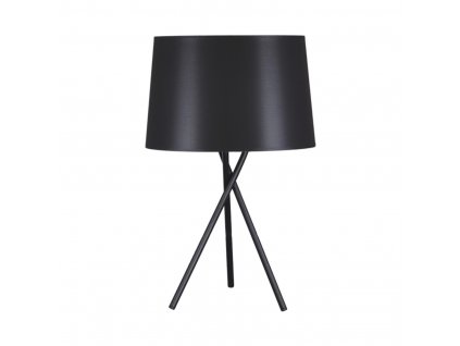 Moderní stolní lampa REMI BLACK, 1xE27, 60W, kulatá, černá