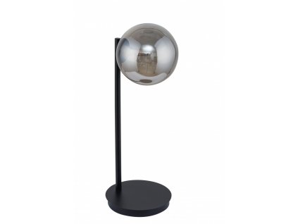 Moderní stolní lampa ROMA, 1xG9, 25W, šedé sklo
