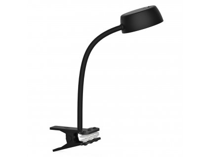 Stolní LED lampa s klipem OLIVIA KL C, 4,5W, teplá bílá, černá