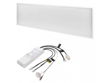 Vestavný LED panel EMERGENCY, 40W, denní bílá, 120x30cm, hranatý