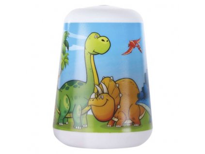 LED dětská lampa se svítilnou DINO, 3× AAA, s časovačem