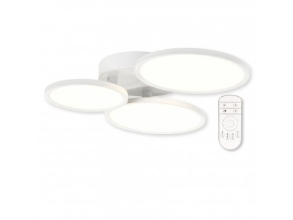 Stropní designové LED světlo MERKUR B RC, 50W, dálkové ovládání, kulaté, bílé