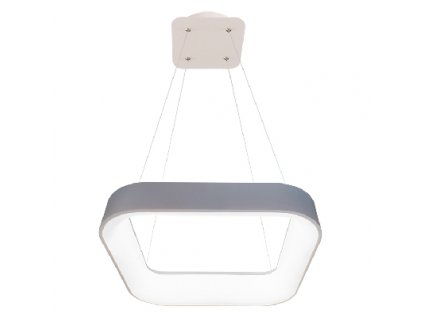 Závěsné LED osvětlení NEST, 40W, teplá bílá-studená bílá, hranaté, 45x45cm, šedé