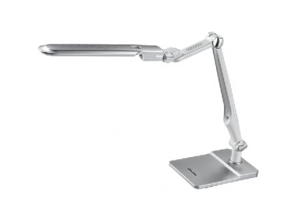 LED stmívatelná stolní lampa MATRIX, 10W, teplá-studená bílá, 600lm, stříbrná