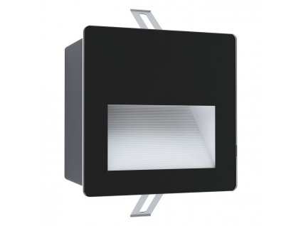 Venkovní LED zápustné osvětlení ARACENA, 3,7W, denní bílá, hranaté, černé, IP65