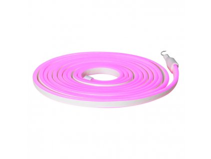 Venkovní LED pásek FLATNEONLED, 480x0,2W, růžové světlo, 5m, IP44
