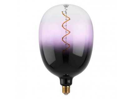 Filamentová LED žárovka E27, T180, 4W, 85lm, 1800K, teplá bílá, fialová