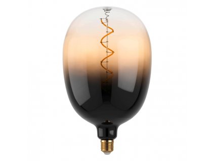Filamentová LED žárovka E27, T180, 4W, 100lm, 1700K, teplá bílá, hnědá