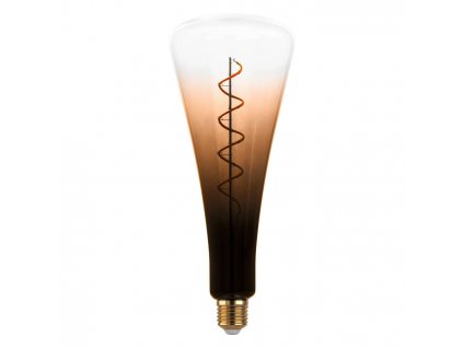 Filamentová LED žárovka E27, T110, 4W, 120lm, 2000K, teplá bílá, hnědá