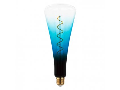 Filamentová LED žárovka E27, T110, 4W, 120lm, 2000K, teplá bílá, modrá