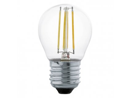 Filamentová LED žárovka, E27, G45, 4W, 470lm, 2700K, teplá bílá