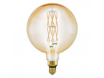 Retro stmívatelná filamentová LED žárovka, E27, G200, 8W, 806lm, 2200K, teplá bílá, jantarová