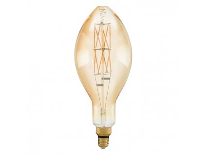 Retro stmívatelná filamentová LED žárovka, E27, E140, 8W, 806lm, 2200K, teplá bílá, jantarová