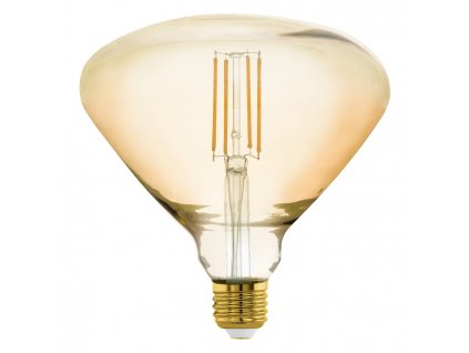 Retro stmívatelná filamentová LED žárovka, E27, BR150, 4,5W, 470lm, 2200K, teplá bílá, jantarová