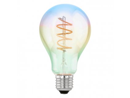 Filamentová dekorativní LED žárovka E27, A75, 4W, 2000K, teplá bílá, duhový efekt