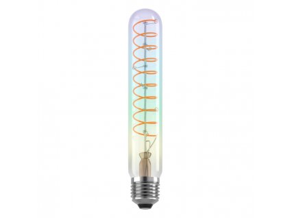Filamentová dekorativní LED žárovka E27, T30, 4W, 2000K, teplá bílá, duhový efekt