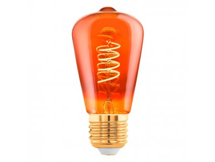 Stmívatelná filamentová LED žárovka, E27, ST48, 4W, 30lm, 2000K, teplá bílá, měděná