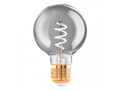 Stmívatelná filamentová LED žárovka, E27, G60, 4W, 100lm, 2000K, teplá bílá, kouřové sklo