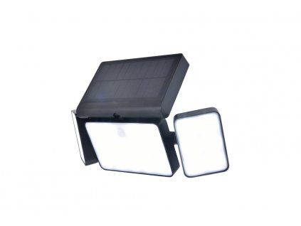 Venkovní nástěnné solární LED chytré osvětlení s čidlem TUDA, 7,4W, teplá bílá-studená bílá, IP44