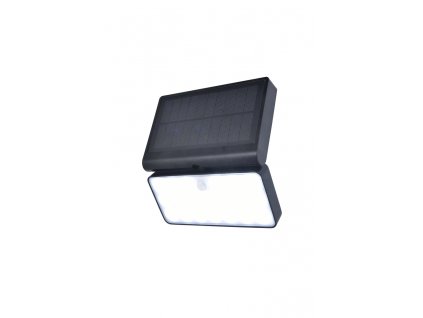 Venkovní nástěnné solární LED chytré osvětlení s čidlem TUDA, 8,5W, teplá bílá-studená bílá, IP44