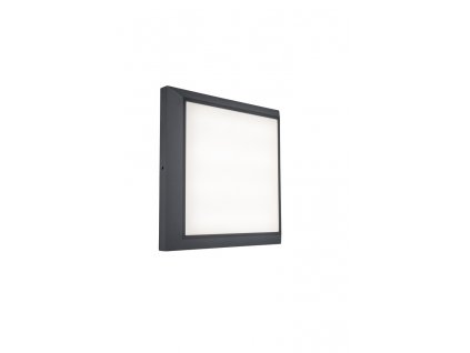 Venkovní nástěnné / stropní LED osvětlení HELENA, 21,5W, teplá bílá, 22x22cm, čtvercové, šedé, IP54
