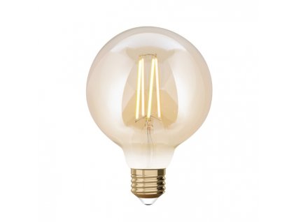 Filamentová chytrá stmívatelná žárovka E27, G95, 7,5W, 750lm, teplá bílá-studená bílá