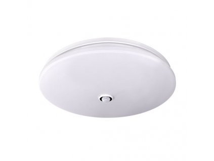 Přisazené nástěnné / stropní LED osvětlení PLAIN s PIR senzorem, 18W, teplá bílá, kulaté