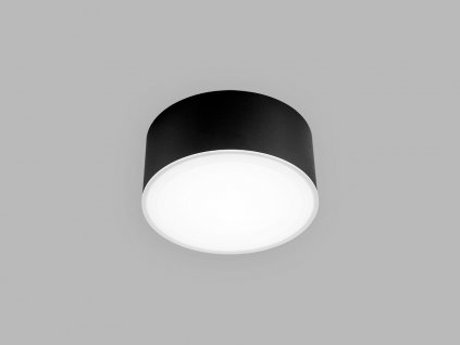 Přisazené nástěnné / stropní LED osvětlení BUTTON, 12W, 3000/4000K, kulaté, černé