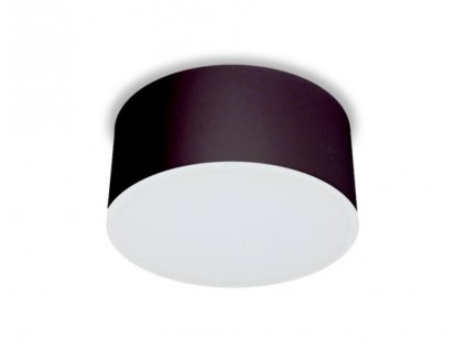 Přisazené nástěnné / stropní LED osvětlení BUTTON, 17W, teplá bílá, kulaté, černé