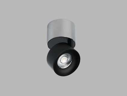 Bodové flexibilní stropní LED osvětlení KLIP, 11W, teplá bílá, kulaté, chromovaná/černá