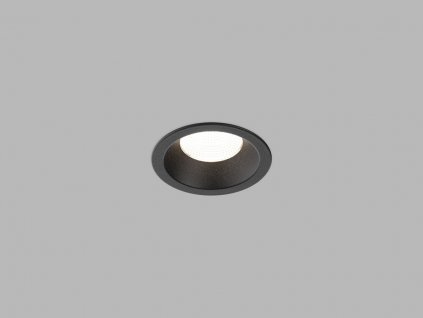 Koupelnové zápustné LED osvětlení SPOT B, 9W, teplá bílá, kulaté, černé, IP44