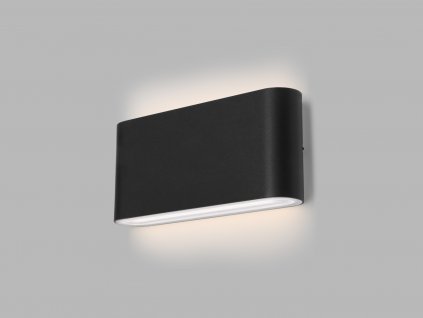 Venkovní nástěnné LED osvětlení FLAT II, 2x10W, 3000K/4000K/5700K, černé, IP65