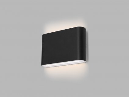 Venkovní nástěnné LED osvětlení FLAT II, 2x6W, 3000K/4000K/5700K, černé, IP65