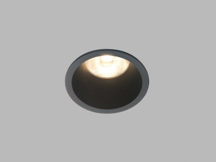 Zápustné bodové LED osvětlení do koupelny RAY, 10W, teplá bílá, kulaté, černé, IP44